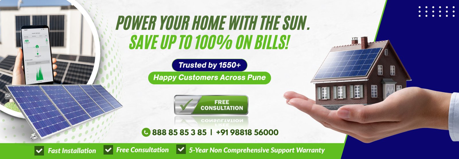 Power Your Home with the Sun. Save Up to 100% on Bills!